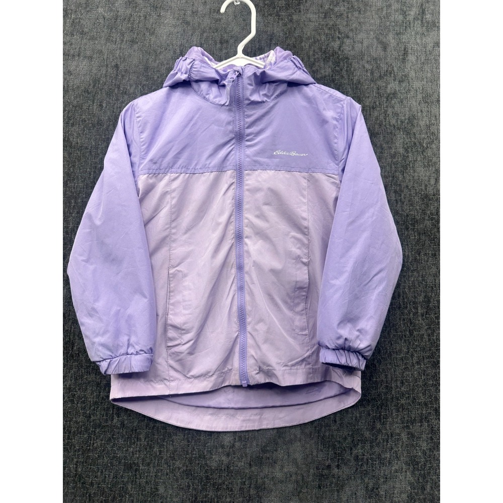 Eddie Bauer Lone Peak 3 In 1 Jacket Kids S(7/8) Purple Hooded Waterproof Skiing